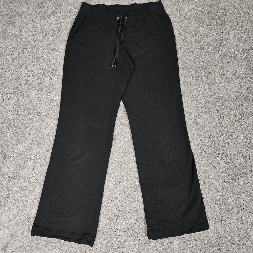 Athleta Pants Women's 10 Black Straight Leg Joggers Loungewear Activewear - Picture 1 of 12
